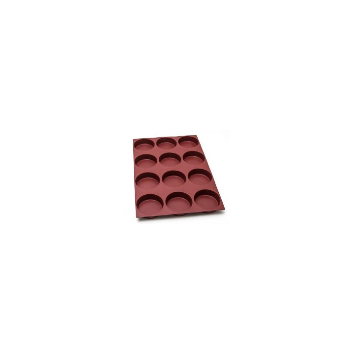 Forma SILMAE Tatin Ø 120×35 mm — 12 gniazd, 400×300 | 4BAKE