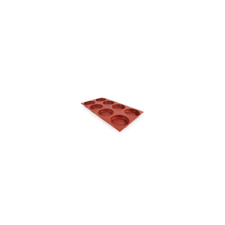 Forma silikonowa SILMAE Hamburger GN1/1 — 6 gniazd | 4BAKE