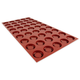 Forma silikonowa SILMAE Easy Tarte Ø45×12 — GN1/1 | 4BAKE