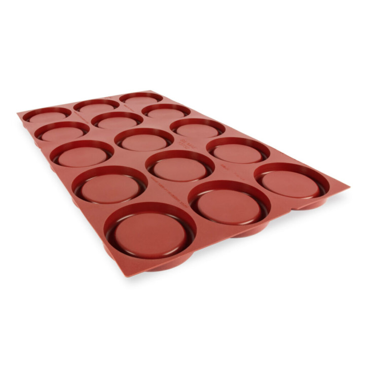 Forma silikonowa SILMAE Easy Tarte Ø90×15 — GN1/1 | 4BAKE