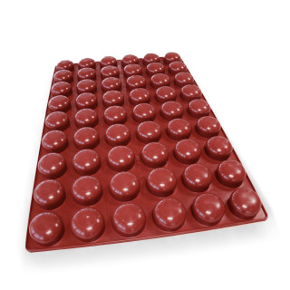 Forma silikonowa SILMAE Galet Ø50×26 mm — 96 gniazd | 4BAKE