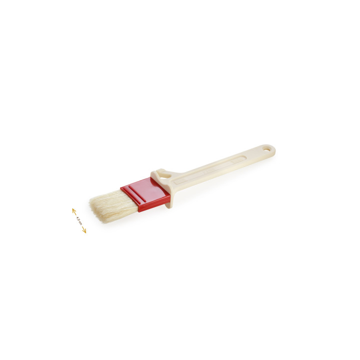 Wymiary produktu — Pędzel cukierniczy szerokość 4 cm włosie 4 cm naturalne włosie z dystansem z tworzywa, SKU TH3000234043