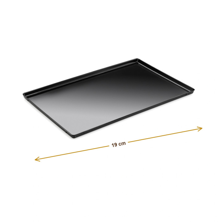 Wymiary produktu — Taca melaminowa czarna 19 x 15 x 1,7cm, SKU TH3000243805