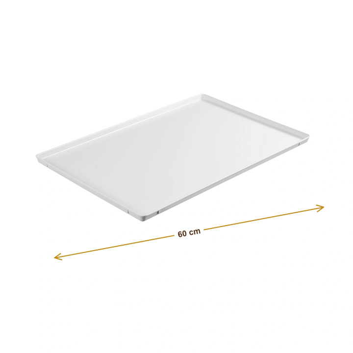 Wymiary produktu — Taca biała 60.0x40.0x1,7 cm z melaminy, SKU TH3000243891