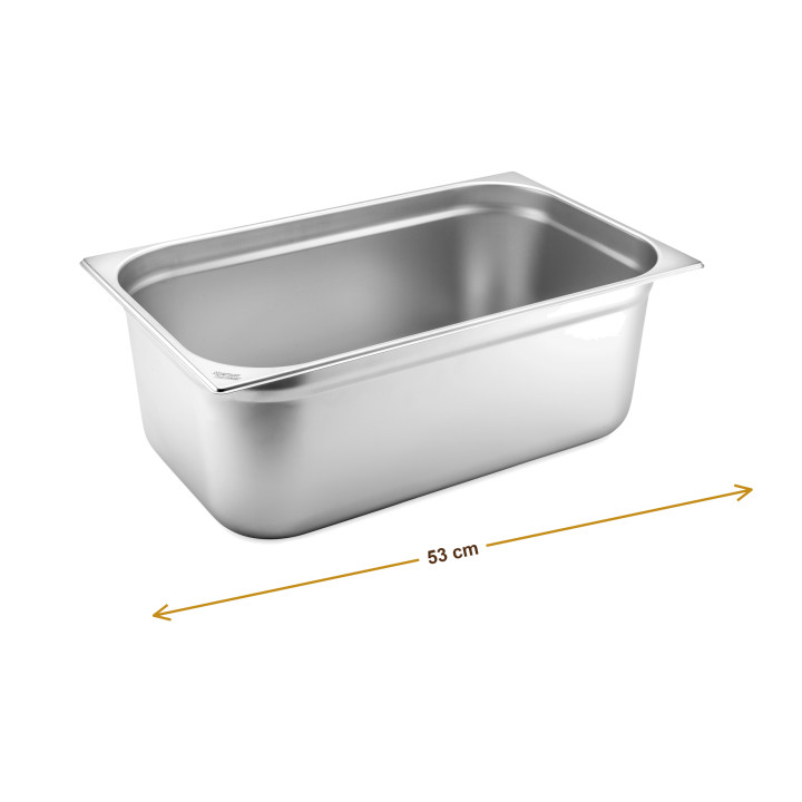 Wymiary produktu — Pojemnik GN 1/1 głębokość 200 mm bez uchwytów, SKU TH8300055298