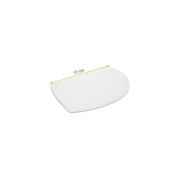 Wymiary produktu — Skrobka z tworzywa biała 12,0 x 8,6 cm 37093, SKU TH3000237661