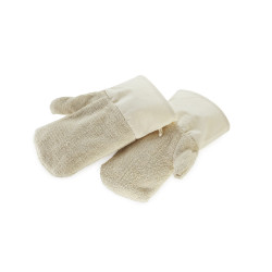 Rękawice piekarnicze do +220°C 31.0x14,0 cm bawełniane