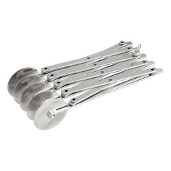 Krajacz do ciasta 22,5 cm 5-kółkowy gładkie kółka stal nierdzewna