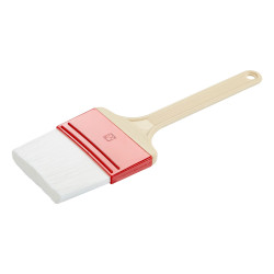 Pędzel cukierniczy szerokość 7,5 cm włosie 4 cm białe włosie poliestrowe z tworzywa