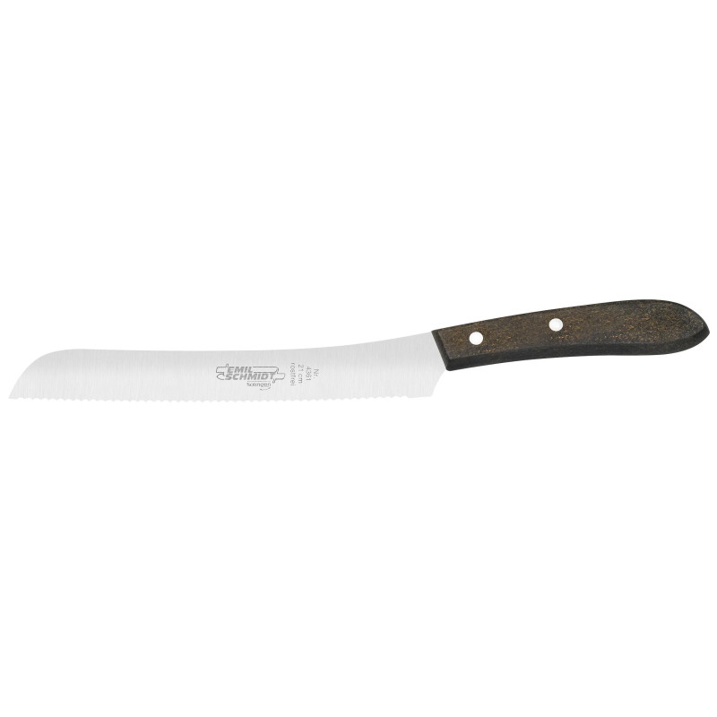 Nóż piekarski szwedzki LIGNUM 26 cm z ostrzem falistym — cha