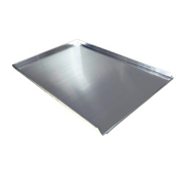 Blacha piekarnicza PEŁNA 60x40 cm 3 ranty Aluminium grubość 1,5 mm