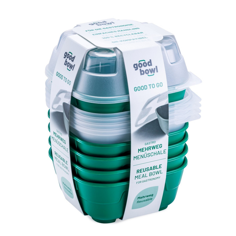 GoodBowl mała XL zielony zestaw 5 sztuk