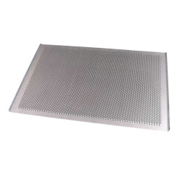 Blacha piekarnicza PERFOROWANA 60x40 cm 2 ranty Aluminium AlMg3 grubość 2 mm