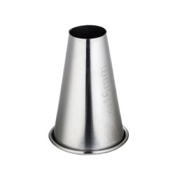 Końcówka nierdzewna okrągła śr.16 mm z rantem