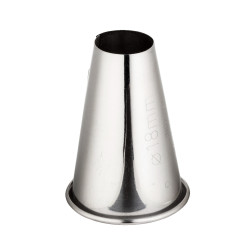 Końcówka nierdzewna okrągła śr.18 mm z rantem