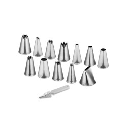 Komplet końcówek nierdzewnych 12 szt