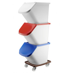 Pojemnik na produkty biały 40 L