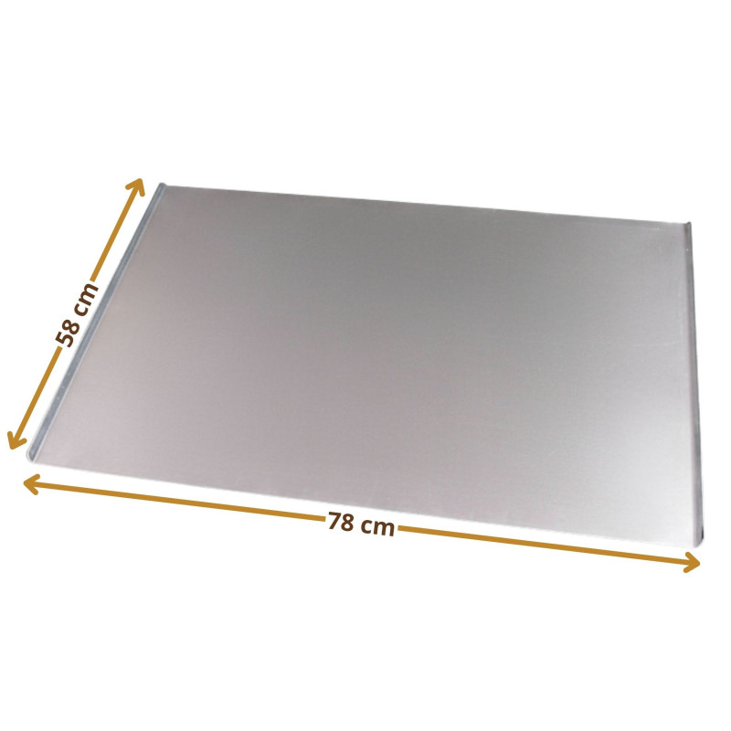 Blacha pełna aluminium 2 ranty gastronomia