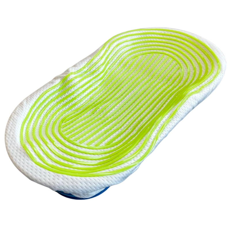 Owalny pokrowiec do koszyka garowania 30,5×13 cm z wzorem wi