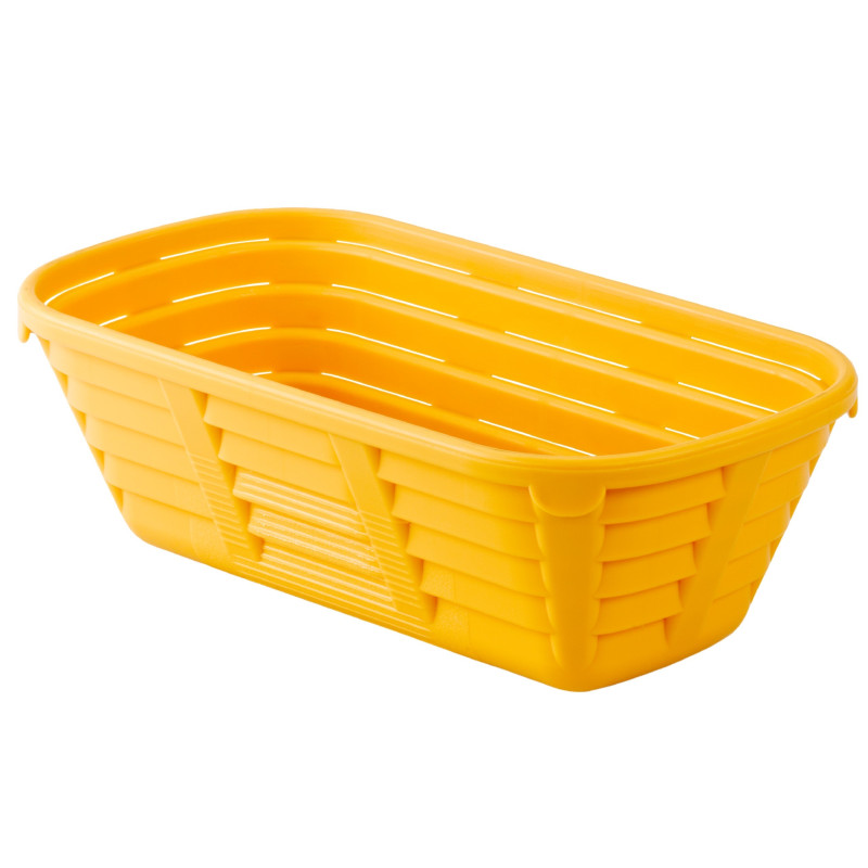 Podłużny koszyk do garowania z polipropylenu na bochenek 750