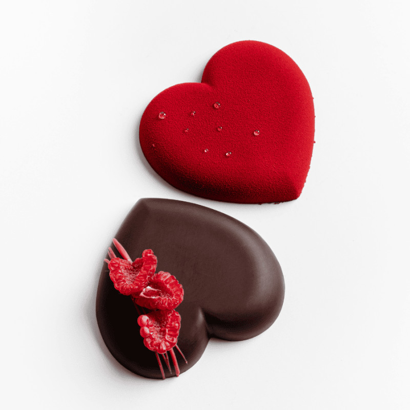 Forma silikonowa SILMAE serce detal gniazda