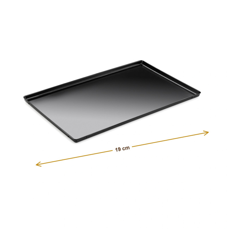 Wymiary produktu — Taca melaminowa czarna 19 x 15 x 1,7cm, SKU TH3000243805