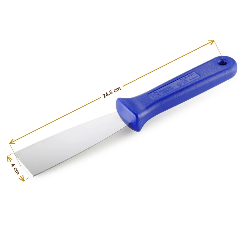Wymiary produktu — Skrobka metalowa szpachelka szer. 4 cm Thermohauser, SKU TH3000268655