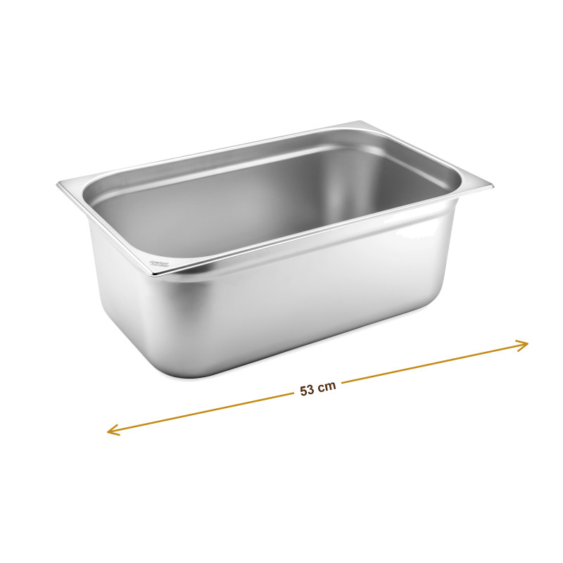 Wymiary produktu — Pojemnik GN 1/1 głębokość 200 mm bez uchwytów, SKU TH8300055298