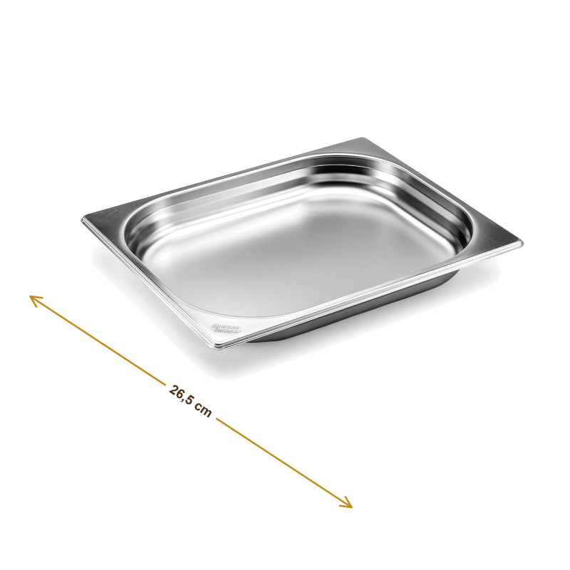 Wymiary produktu — Pojemnik GN 1/2 głębokość 40 mm bez uchwytów, SKU TH8300055299
