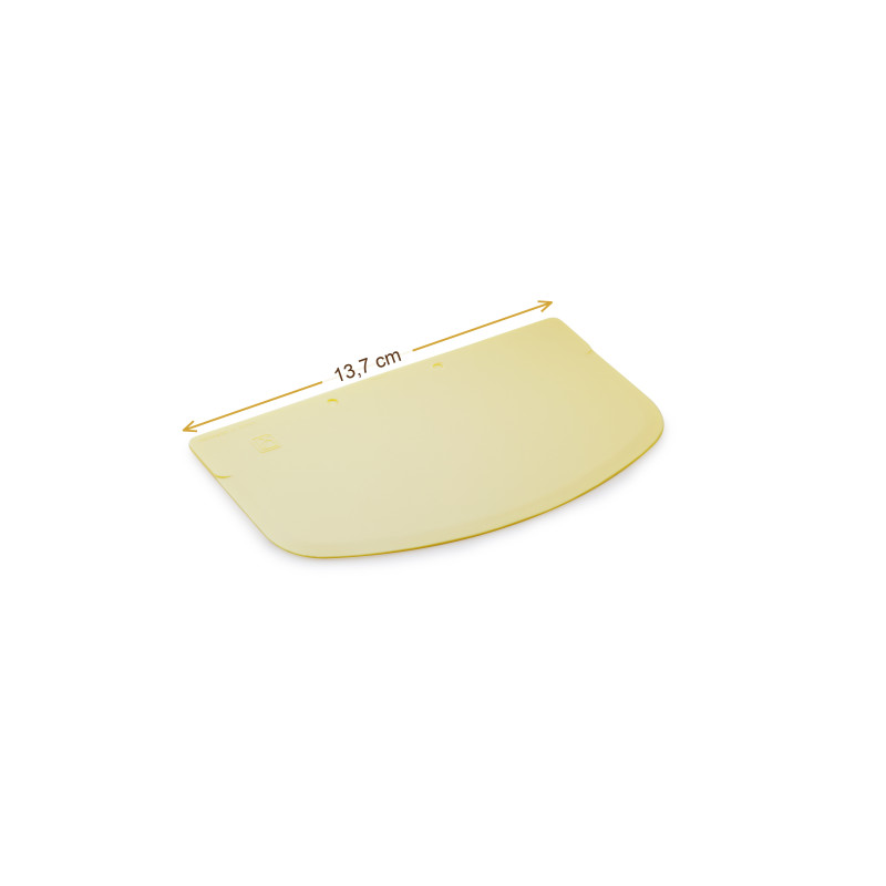 Wymiary produktu — Skrobka z tworzywa 13,7 x 8,6 cm, SKU TH3000237113