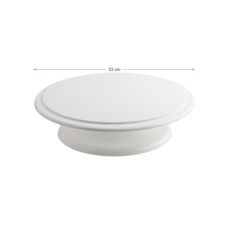 Wymiary produktu — Patera do tortów okrągła Ø33,0 cm z tworzywa ABS, SKU TH8300020012