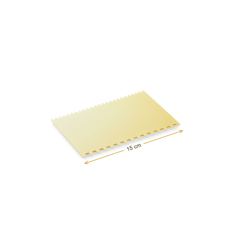 Wymiary produktu — Skrobka z tworzywa z ząbkami 15,0 x 10,0 cm, SKU TH3000237633