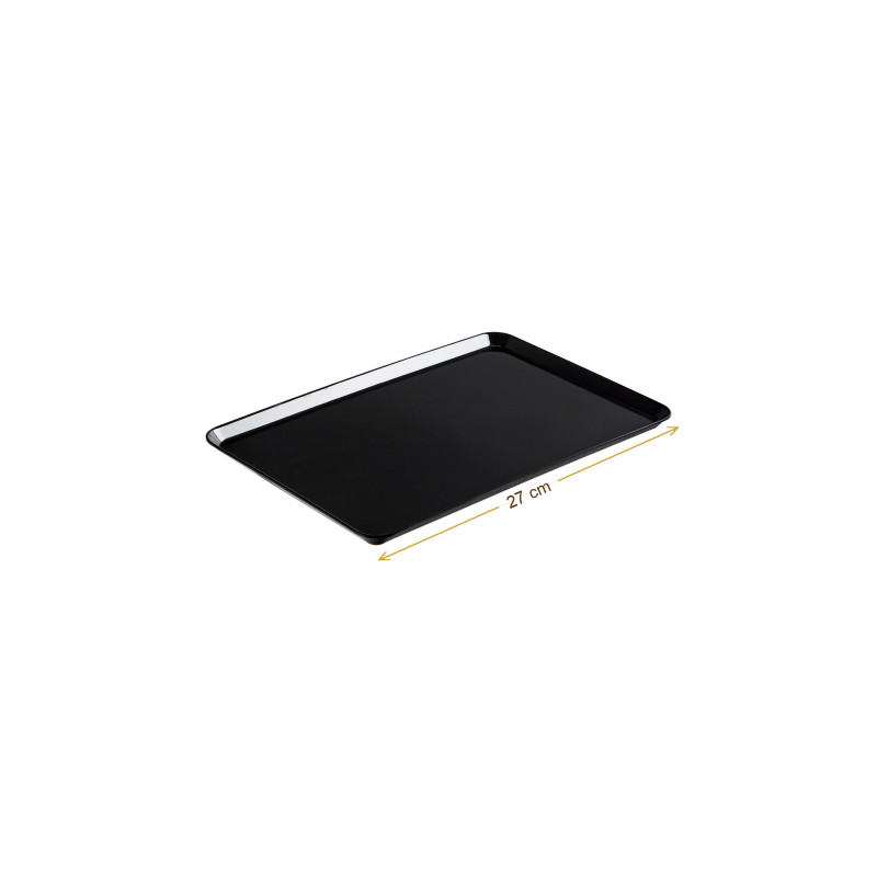 Wymiary produktu — Taca melaminowa czarna 27 x 21 x 1,7cm, SKU TH3000243835
