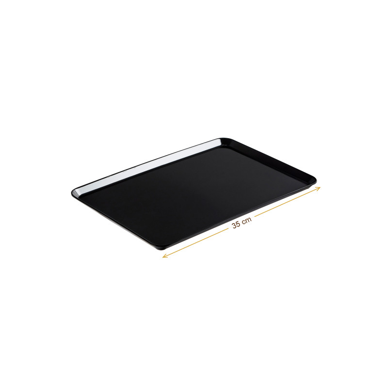 Wymiary produktu — Taca melaminowa czarna 35 x 24 x 1,7cm, SKU TH3000243855