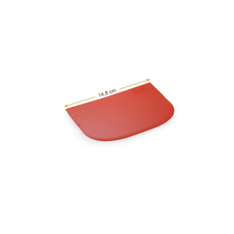 Wymiary produktu — Skrobka z tworzywa 14,8 x 9,9 cm CZERWONA, SKU TH3002537143